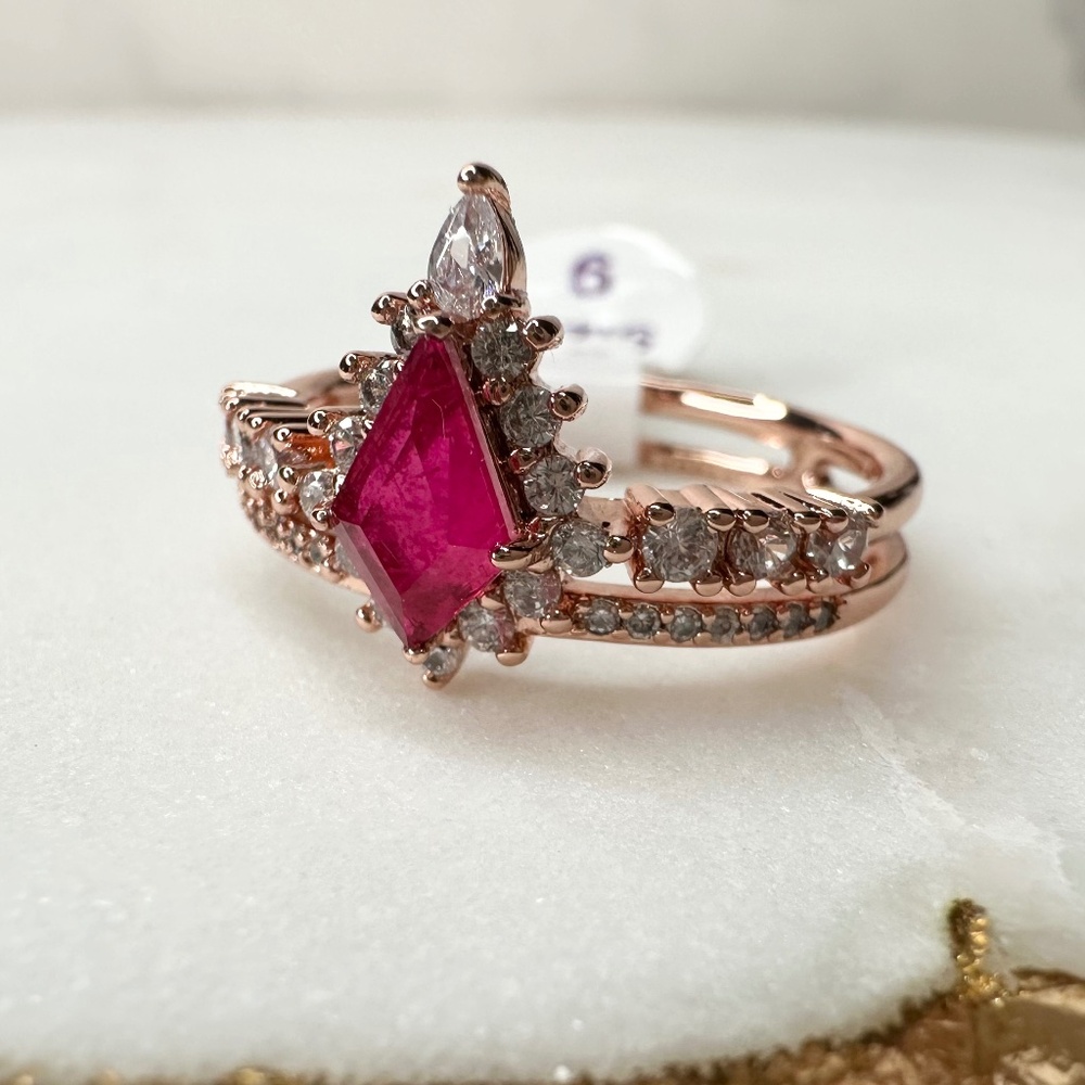 Bomb Party July Diva Status Ruby Ring Size 9 RBP5162 Size 9